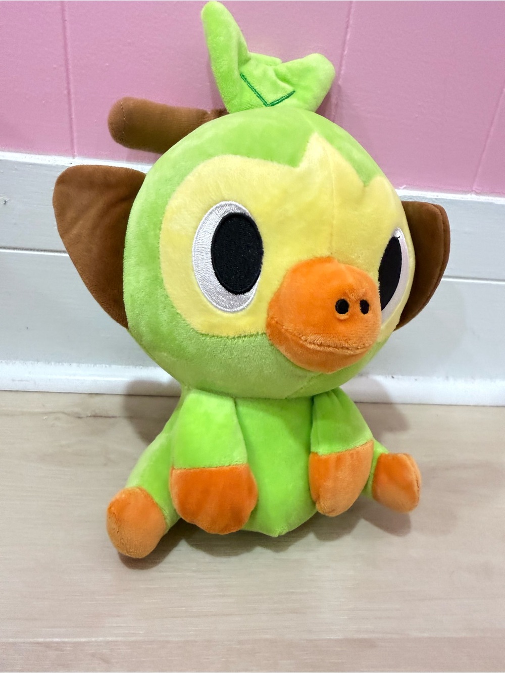 Green and Orange Plush Parrot Toy - Soft Small Pet Plush